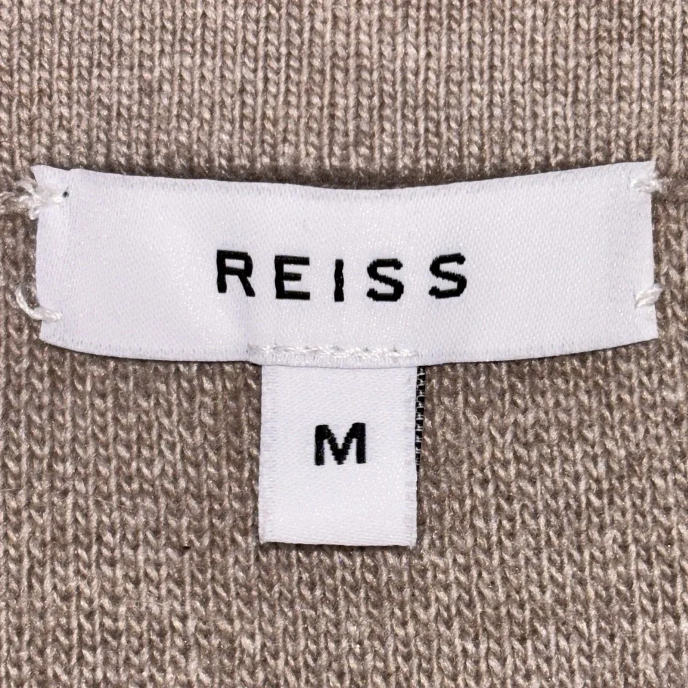 Reiss Connie Knit‎ Pencil Skirt Medium Beige Wool/Alpaca Blend Pockets EUC